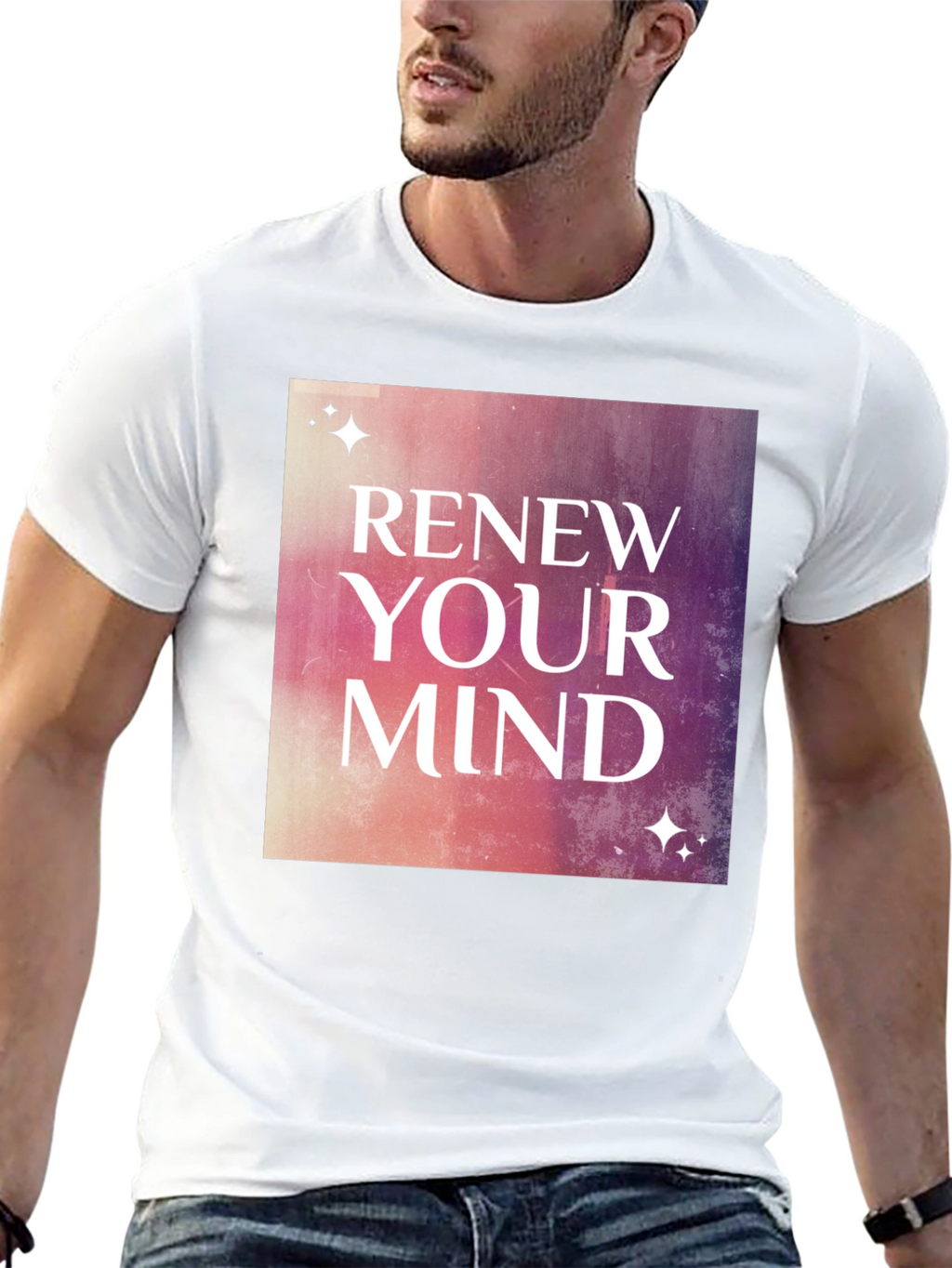 Renew Your Mind Graphic Tee - Stylish Motivational Shirt