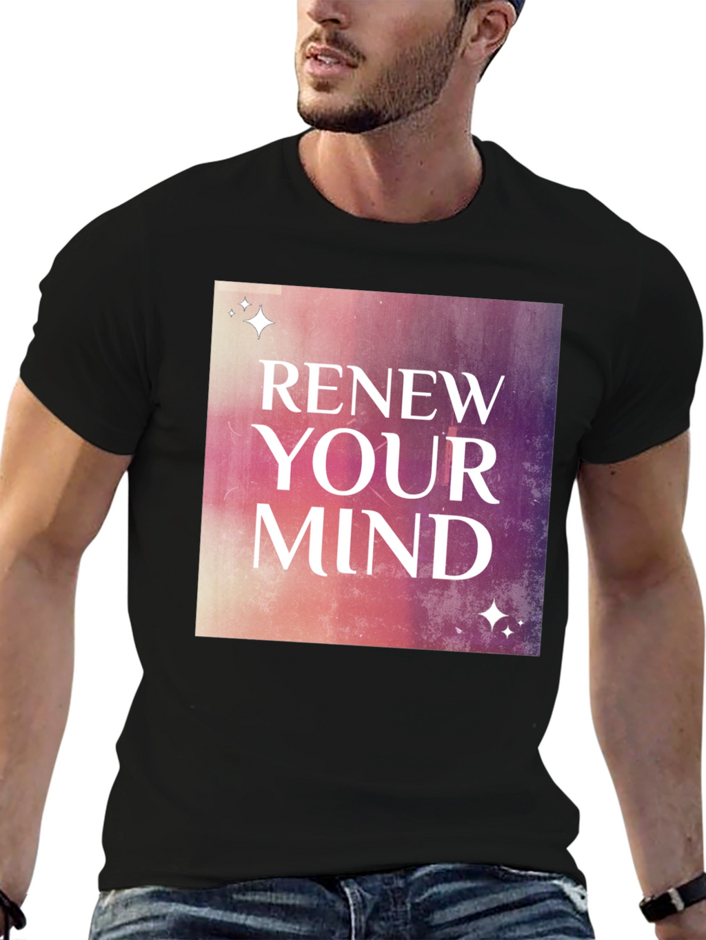 Renew Your Mind Graphic Tee - Stylish Motivational Shirt
