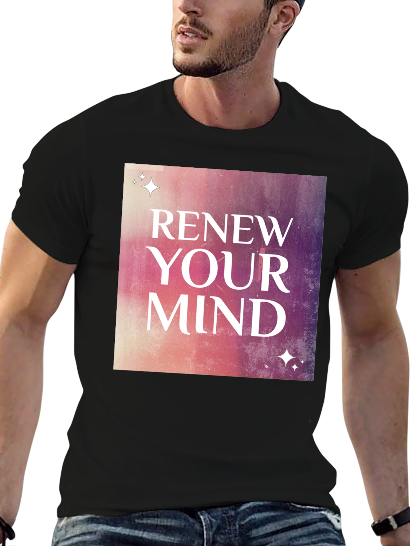 Renew Your Mind Graphic Tee - Stylish Motivational Shirt