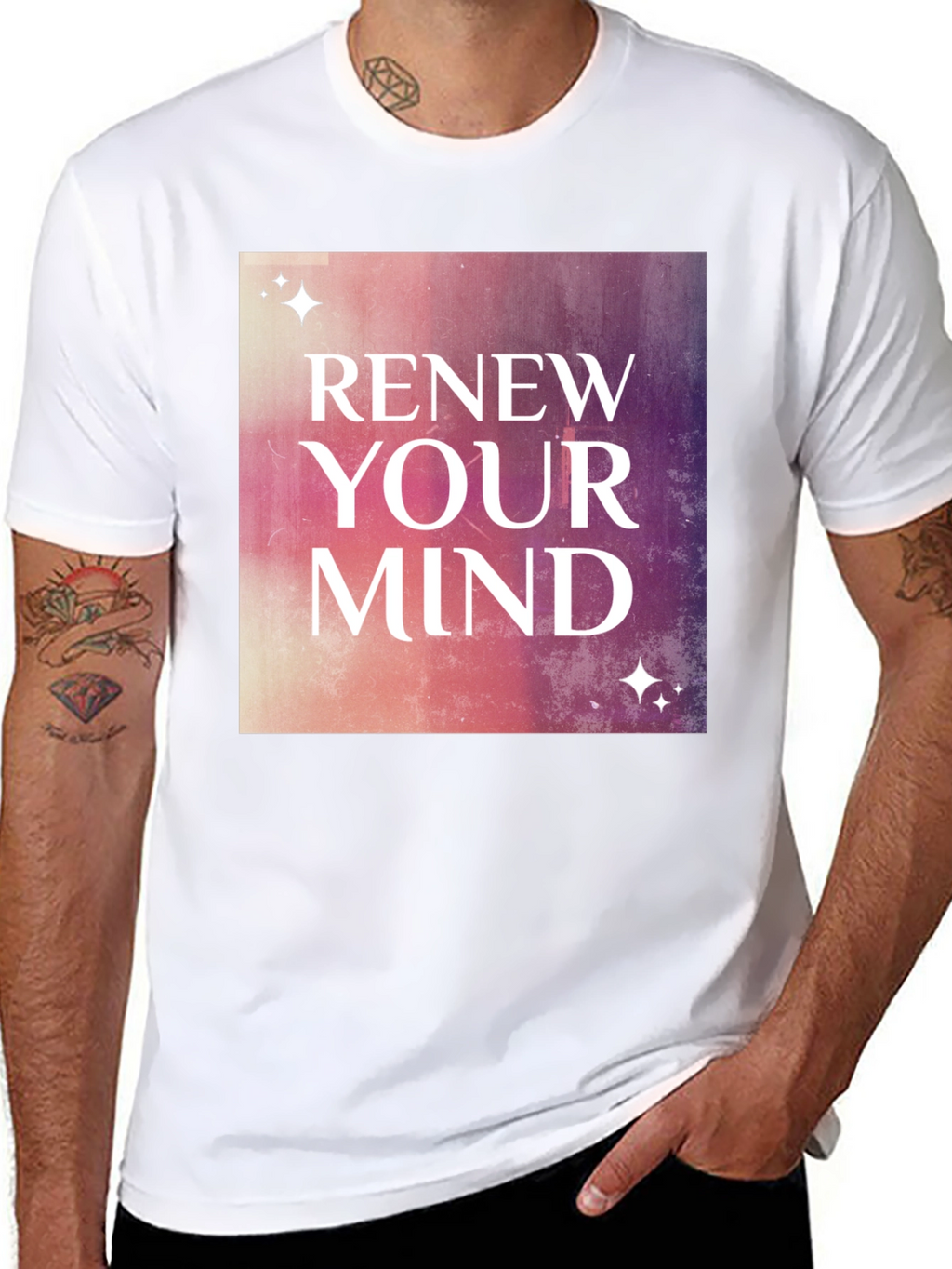 Renew Your Mind Graphic Tee - Stylish Motivational Shirt
