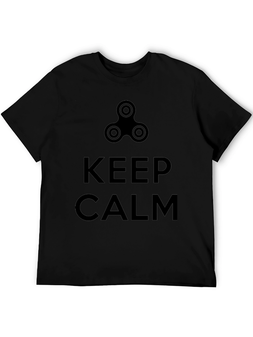 Keep Calm Fidget Spinner T-Shirt - Cool Graphic Tee