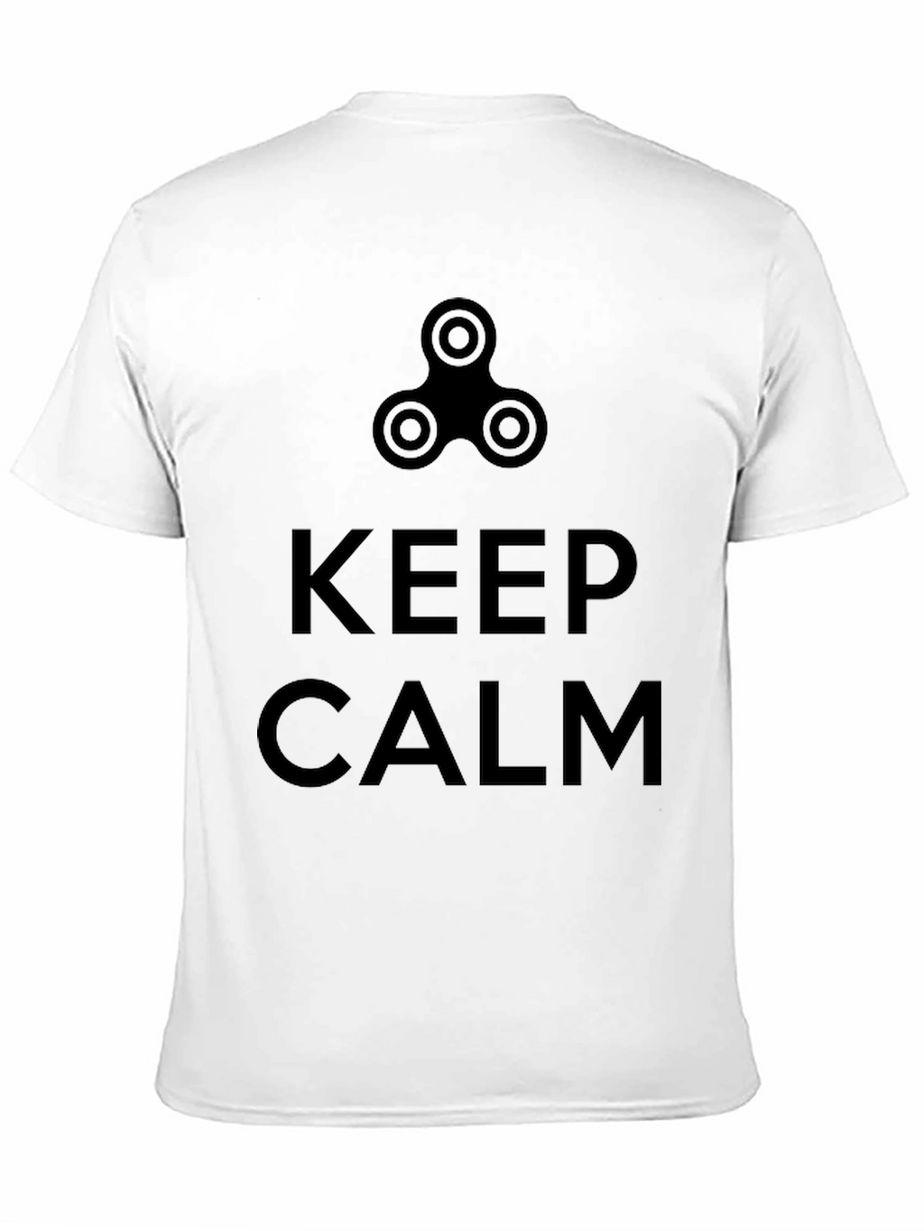 Keep Calm Fidget Spinner T-Shirt - Cool Graphic Tee