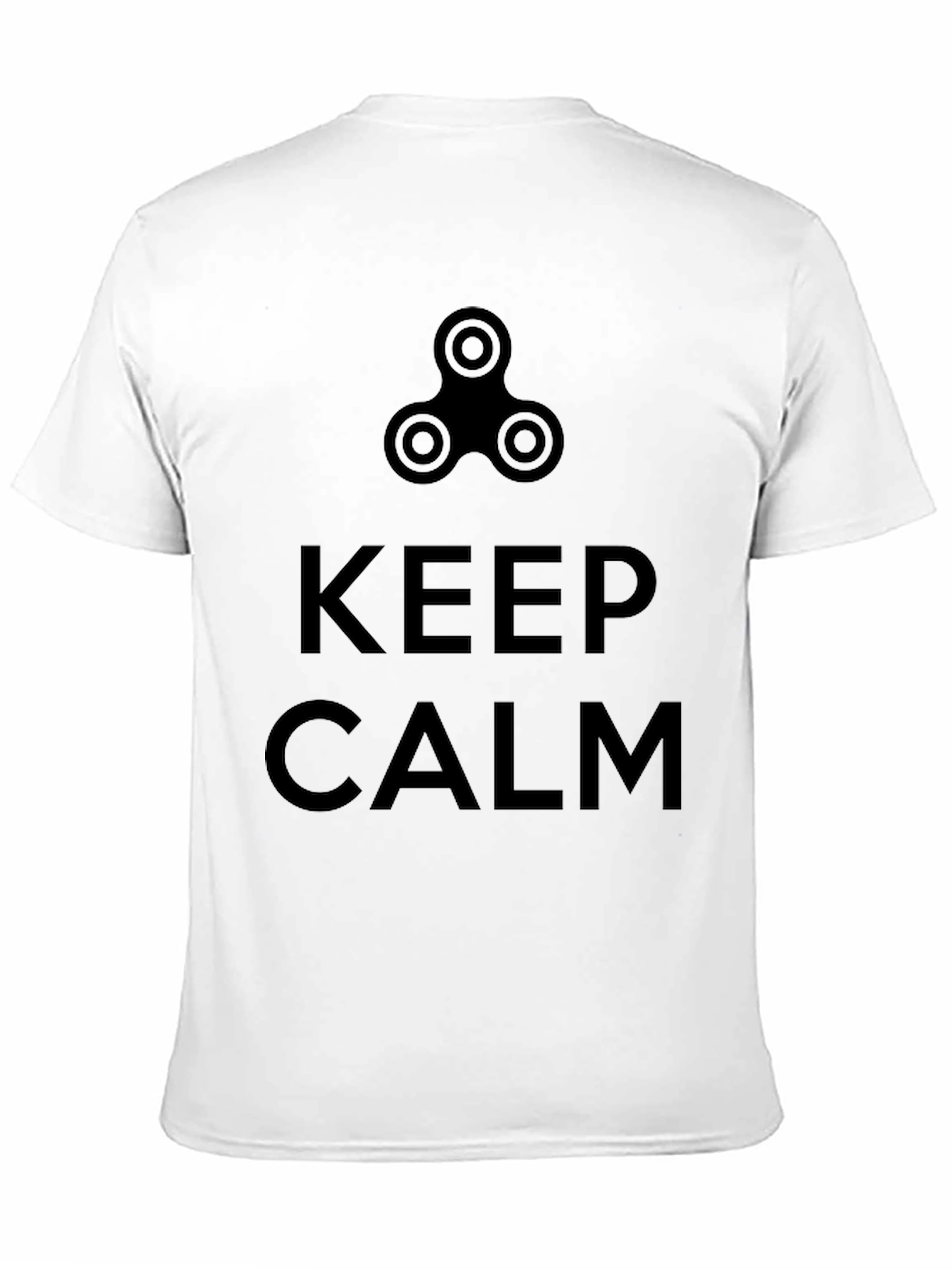 Keep Calm Fidget Spinner T-Shirt - Cool Graphic Tee