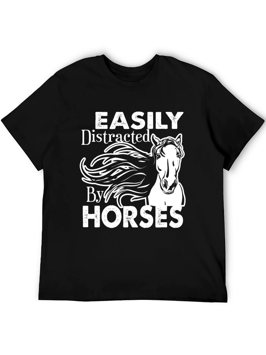 Easily Distracted By Horses Graphic Tee