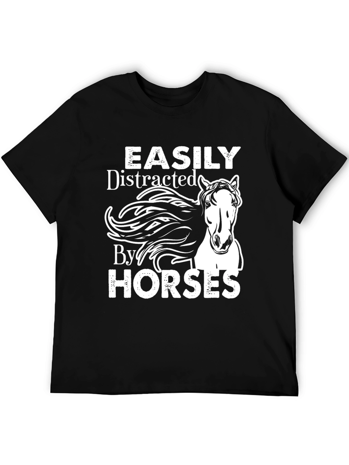 Easily Distracted By Horses Graphic Tee