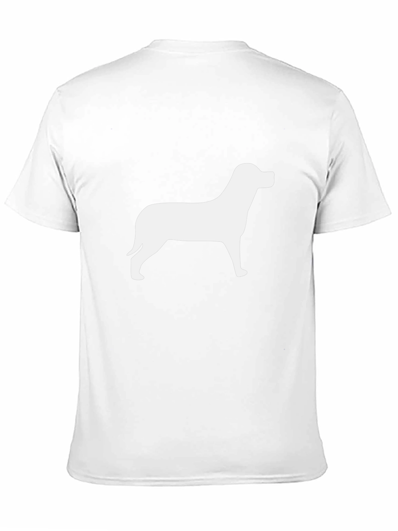 Dog Silhouette Black T-Shirt