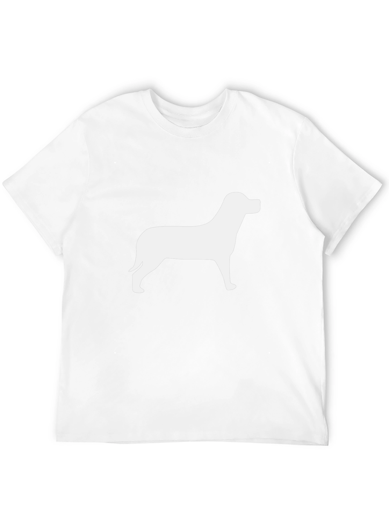 Dog Silhouette Black T-Shirt