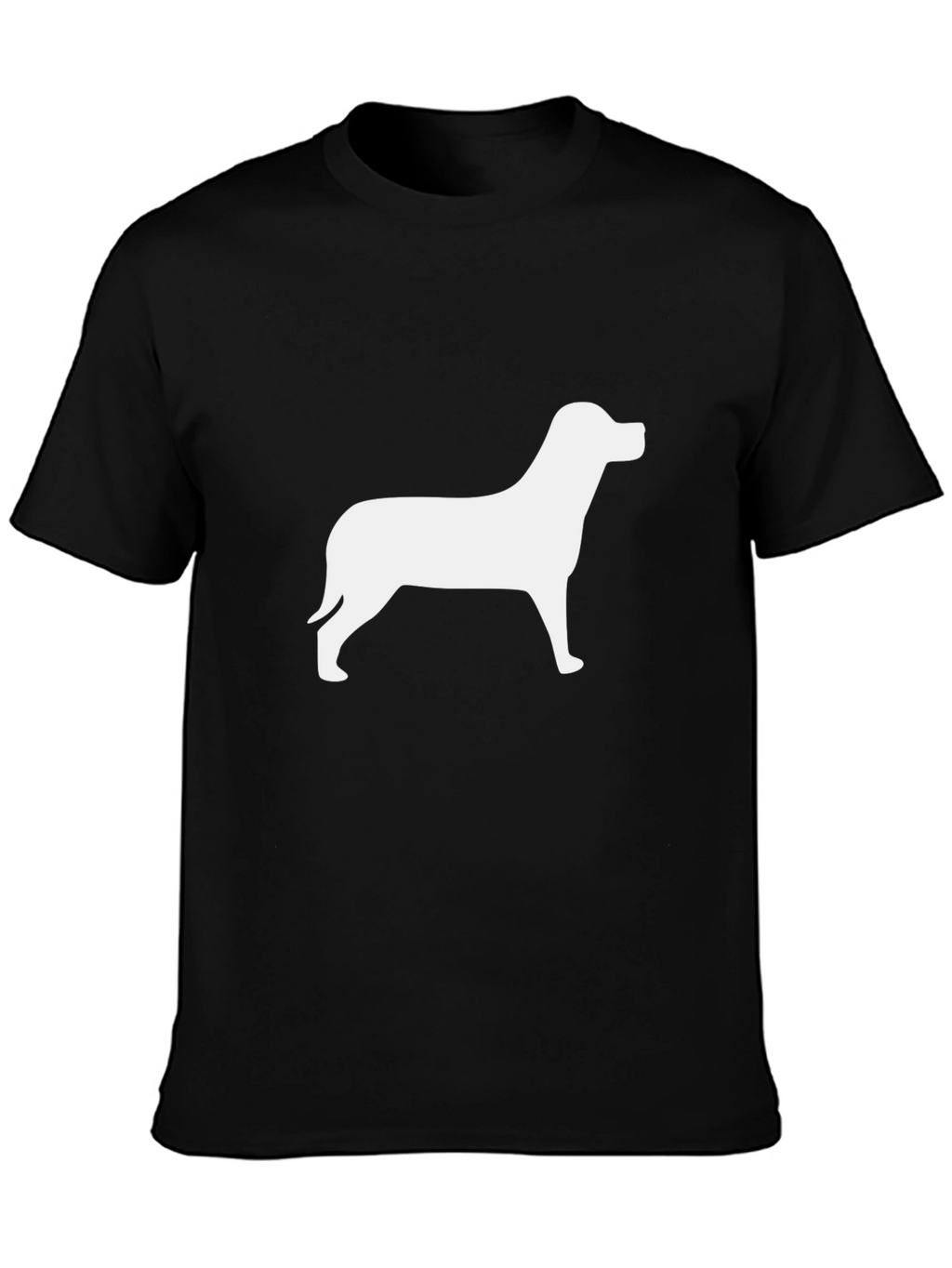 Dog Silhouette Black T-Shirt