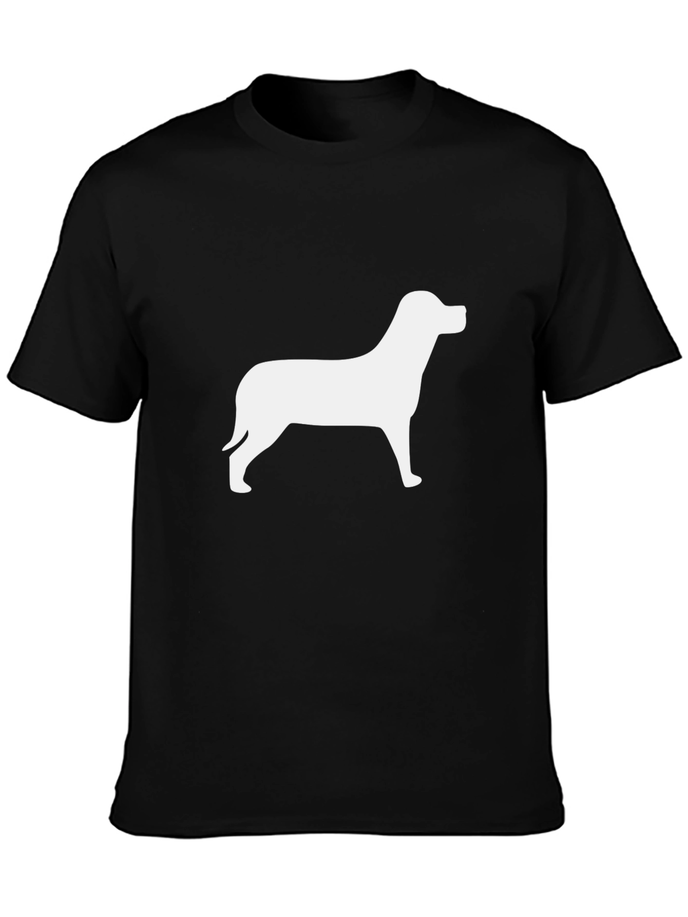 Dog Silhouette Black T-Shirt
