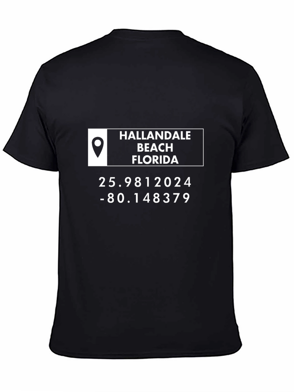 Hallandale Beach Florida T-Shirt Coordinates