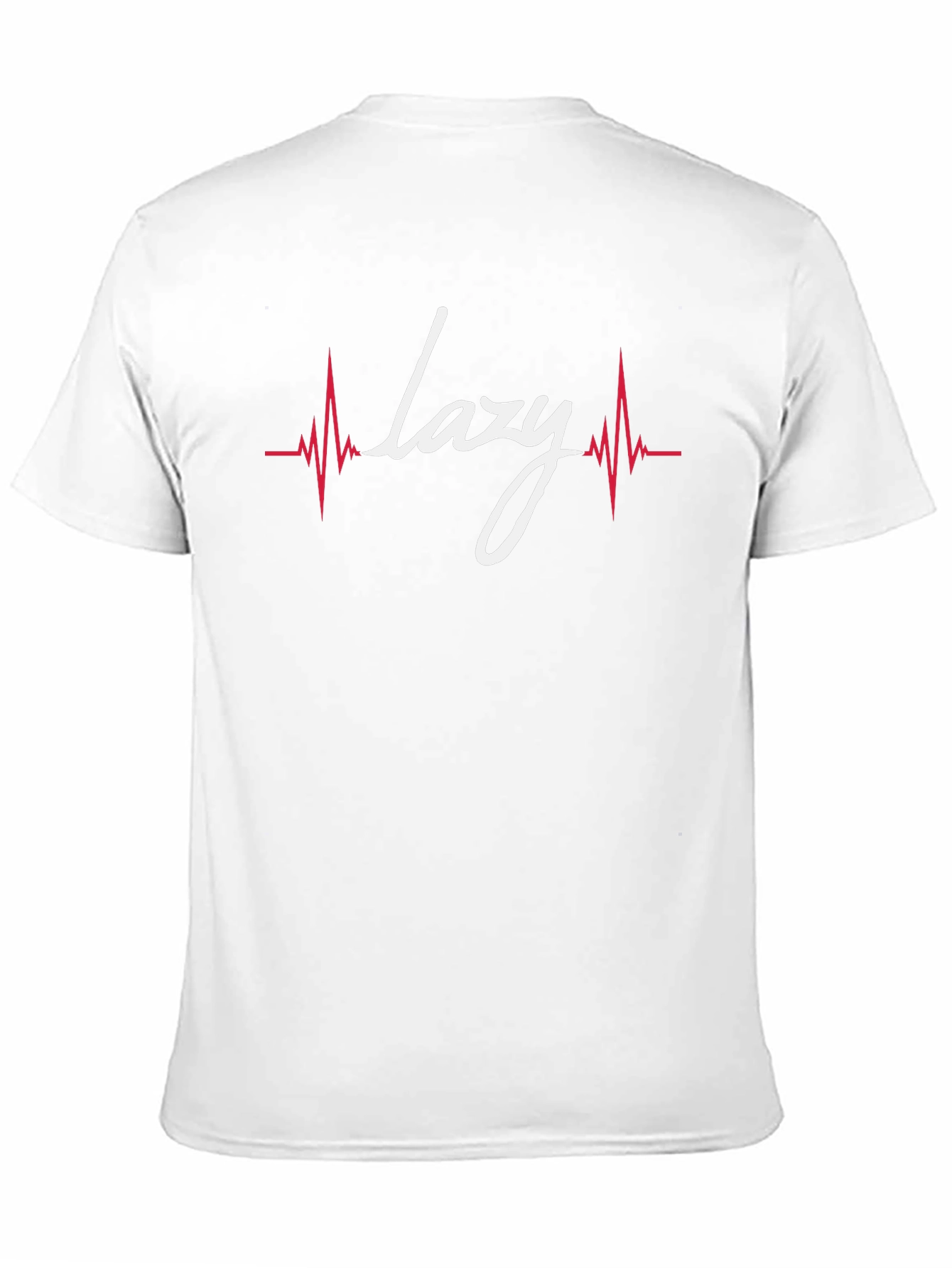 Lazy Heartbeat Graphic Tee - Black Cotton T-Shirt