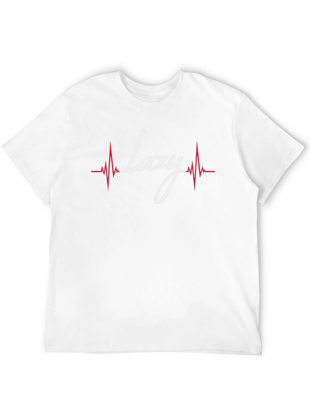 Lazy Heartbeat Graphic Tee - Black Cotton T-Shirt