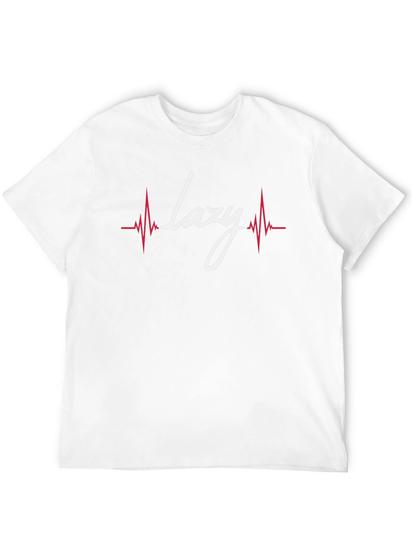 Lazy Heartbeat Graphic Tee - Black Cotton T-Shirt