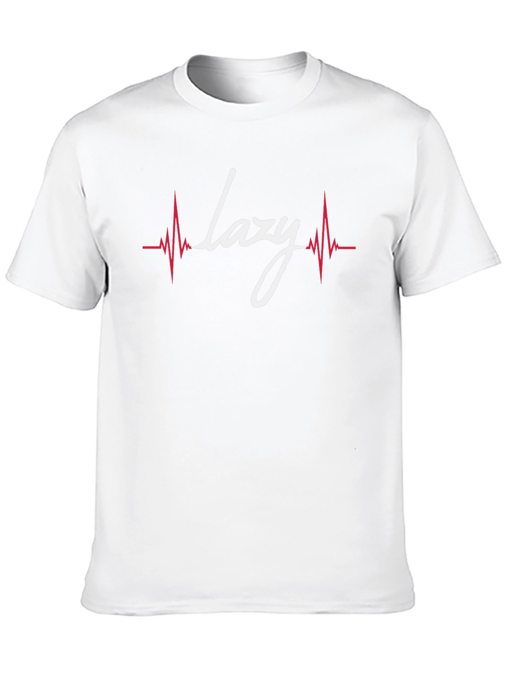 Lazy Heartbeat Graphic Tee - Black Cotton T-Shirt