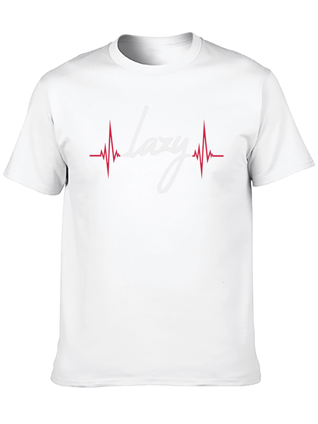 Lazy Heartbeat Graphic Tee - Black Cotton T-Shirt