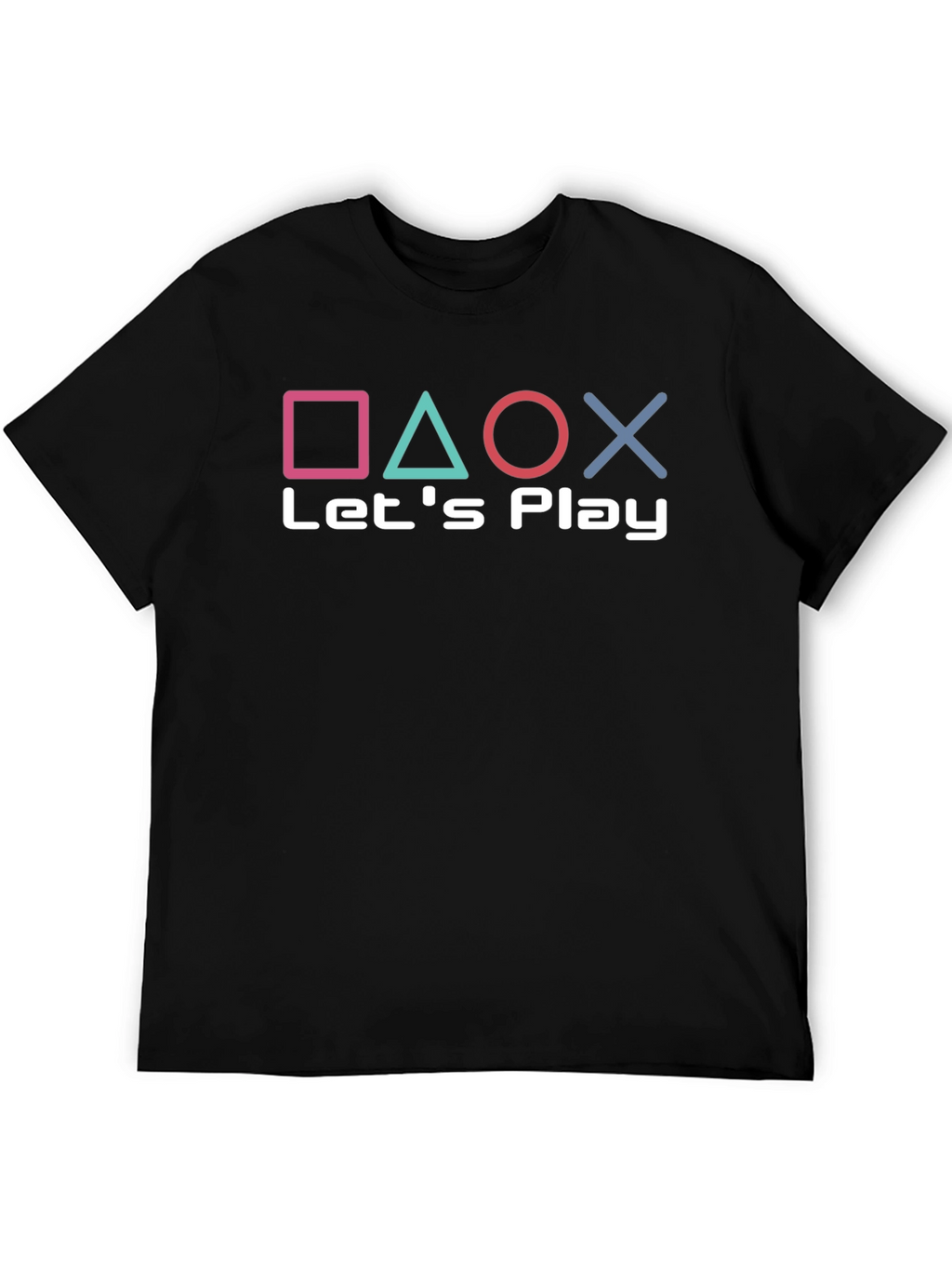 Lets Play Gaming Tee - Playstation Inspired Design