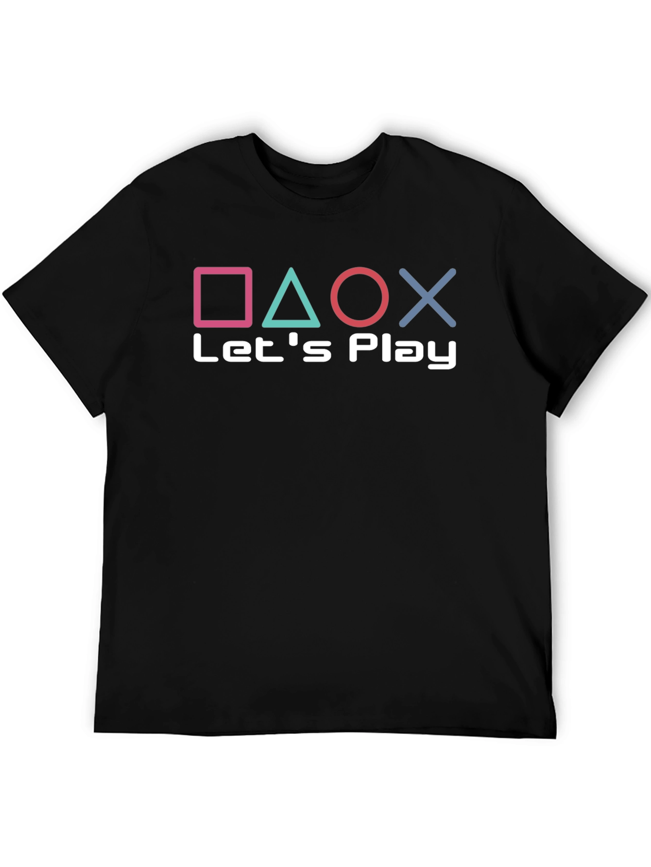 Lets Play Gaming Tee - Playstation Inspired Design