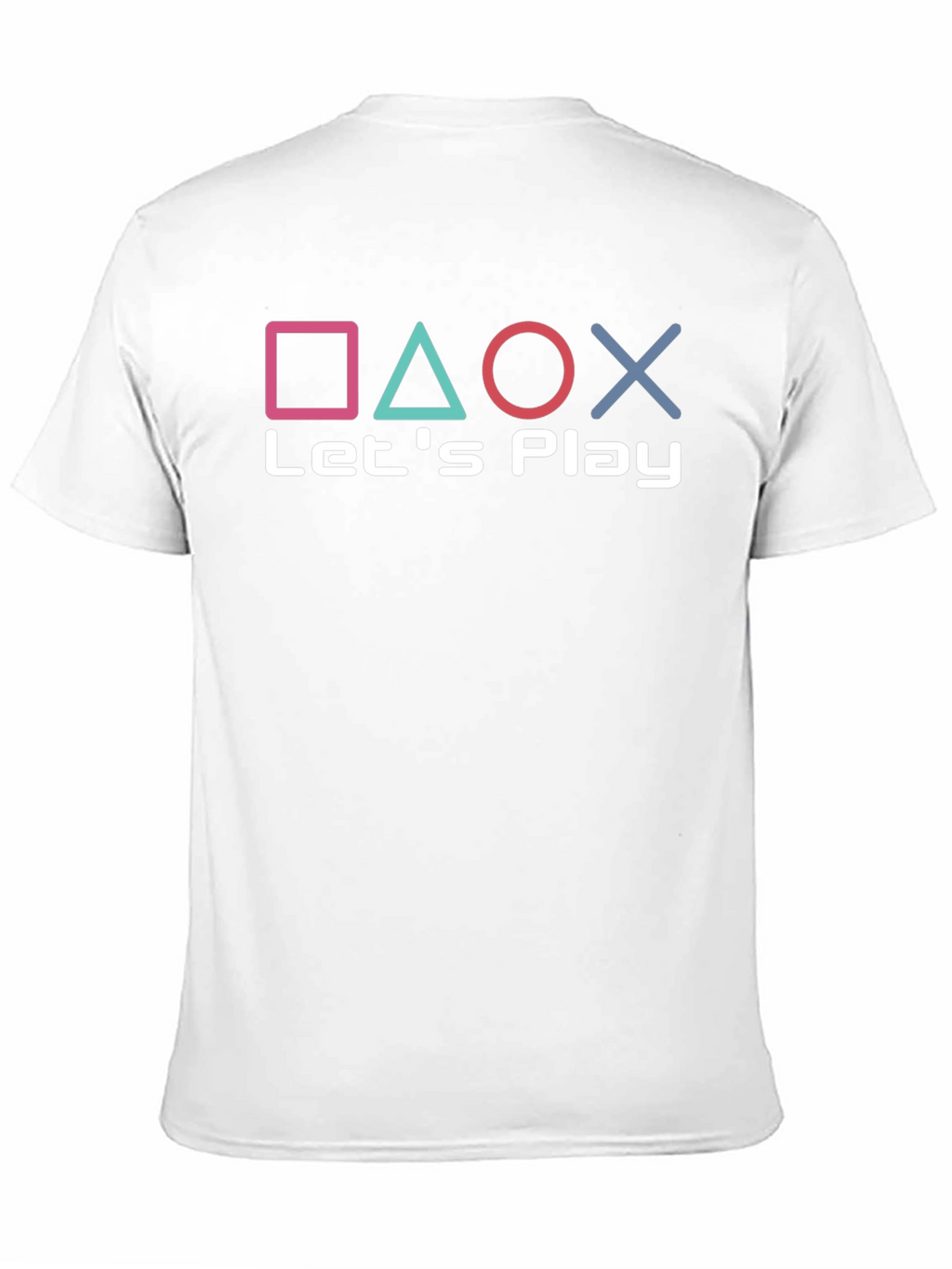 Lets Play Gaming Tee - Playstation Inspired Design