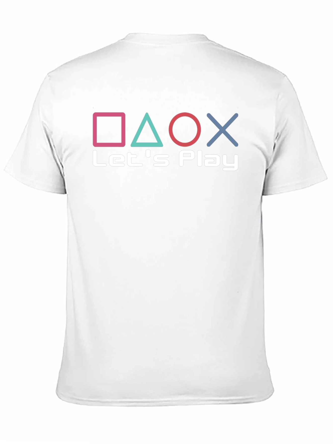 Lets Play Gaming Tee - Playstation Inspired Design