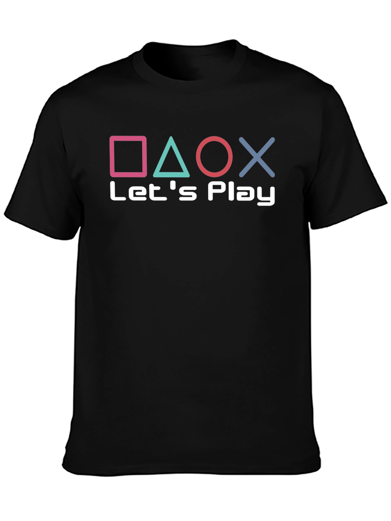 Lets Play Gaming Tee - Playstation Inspired Design