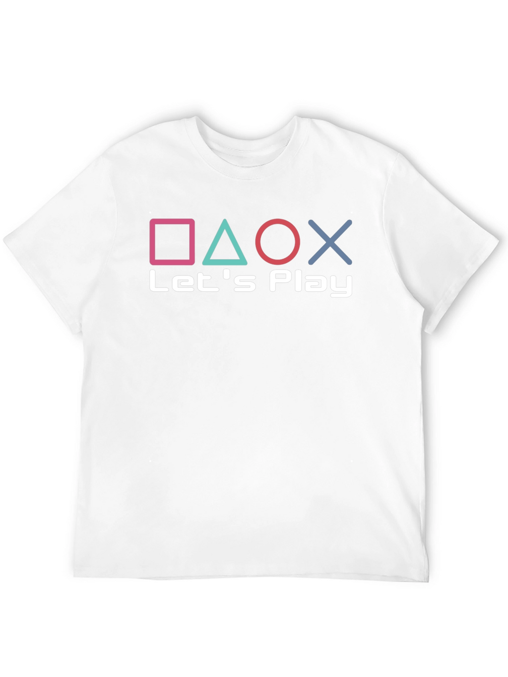 Lets Play Gaming Tee - Playstation Inspired Design