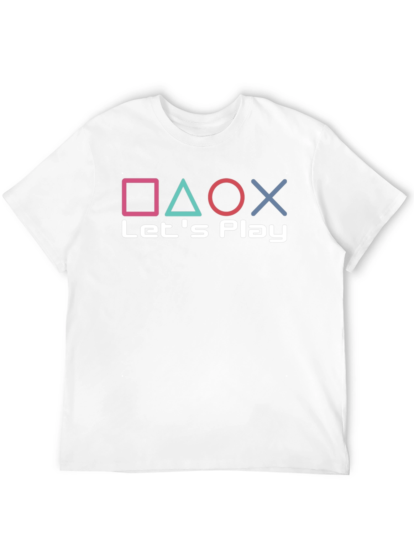 Lets Play Gaming Tee - Playstation Inspired Design