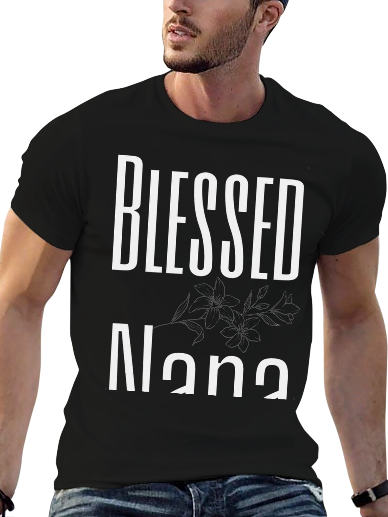 Blessed Nana Black T-Shirt