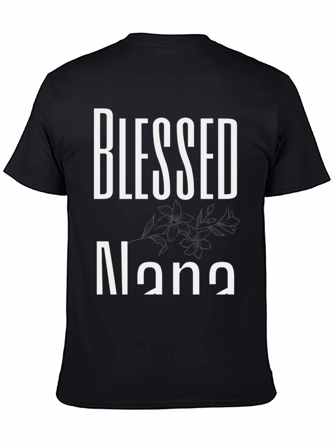 Blessed Nana Black T-Shirt