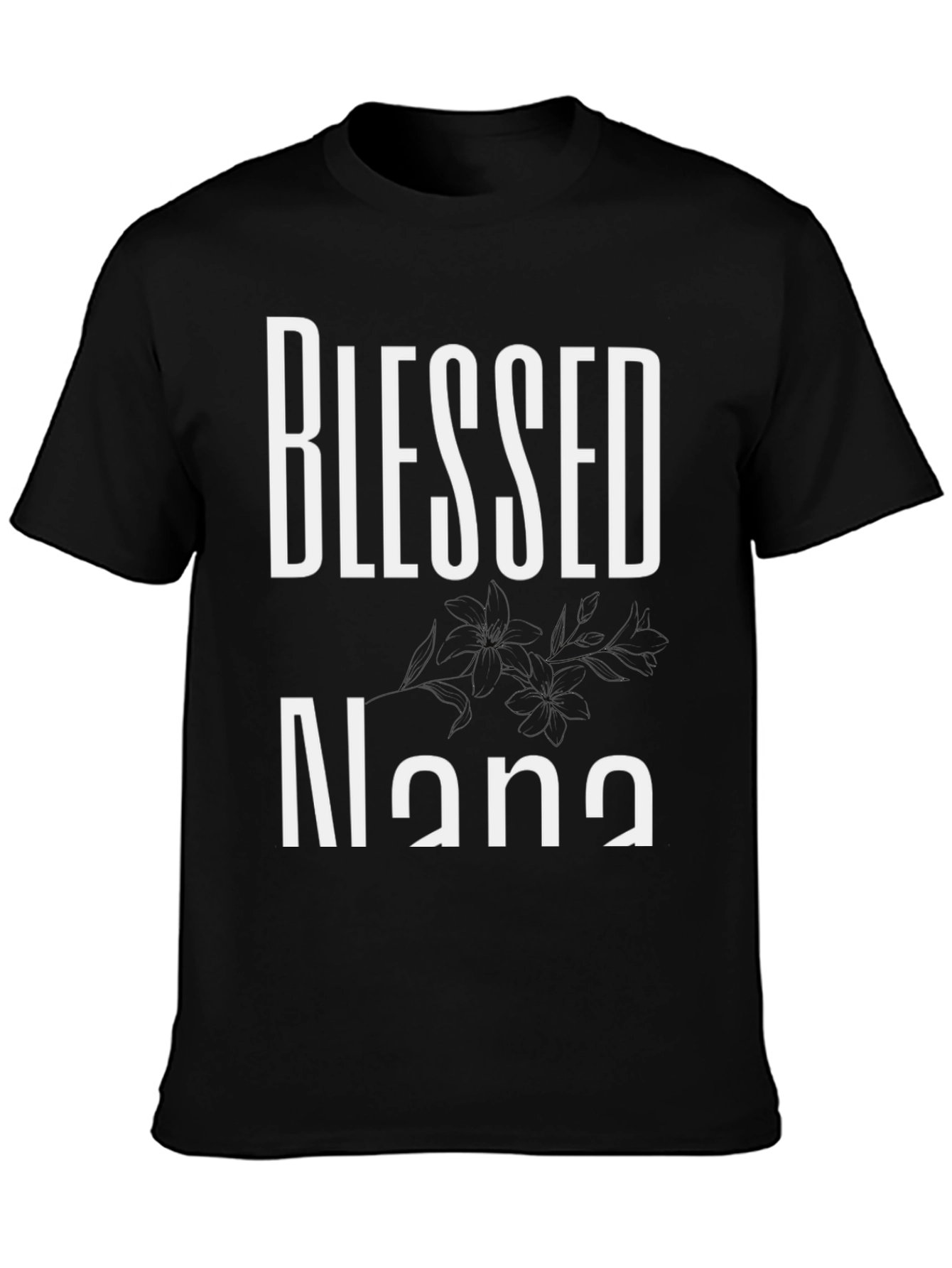Blessed Nana Black T-Shirt
