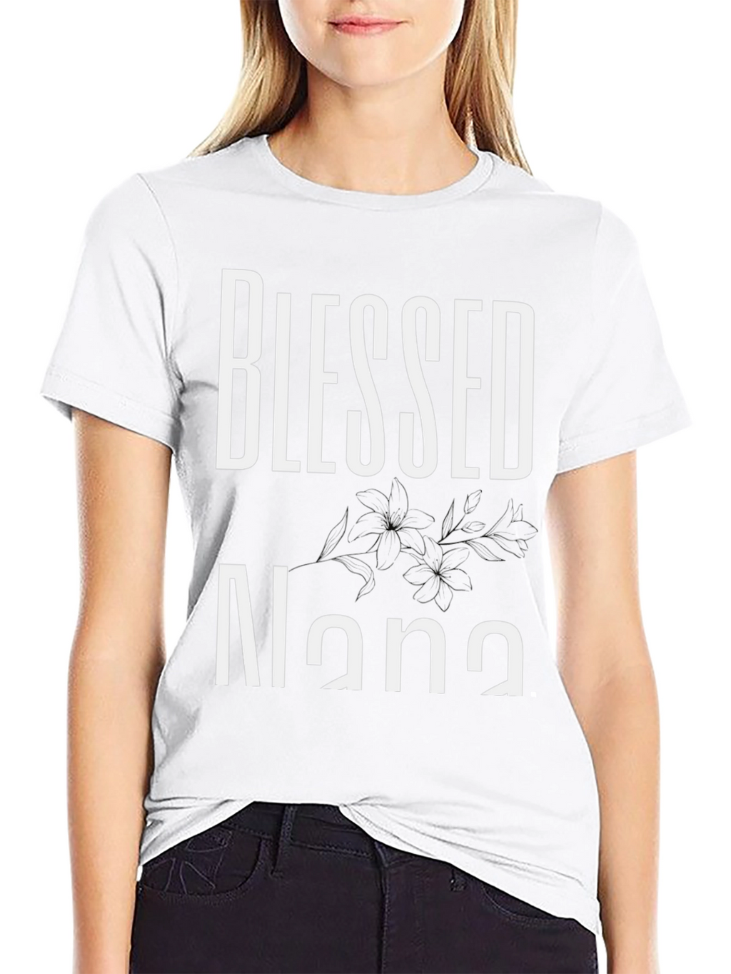 Blessed Nana Black T-Shirt