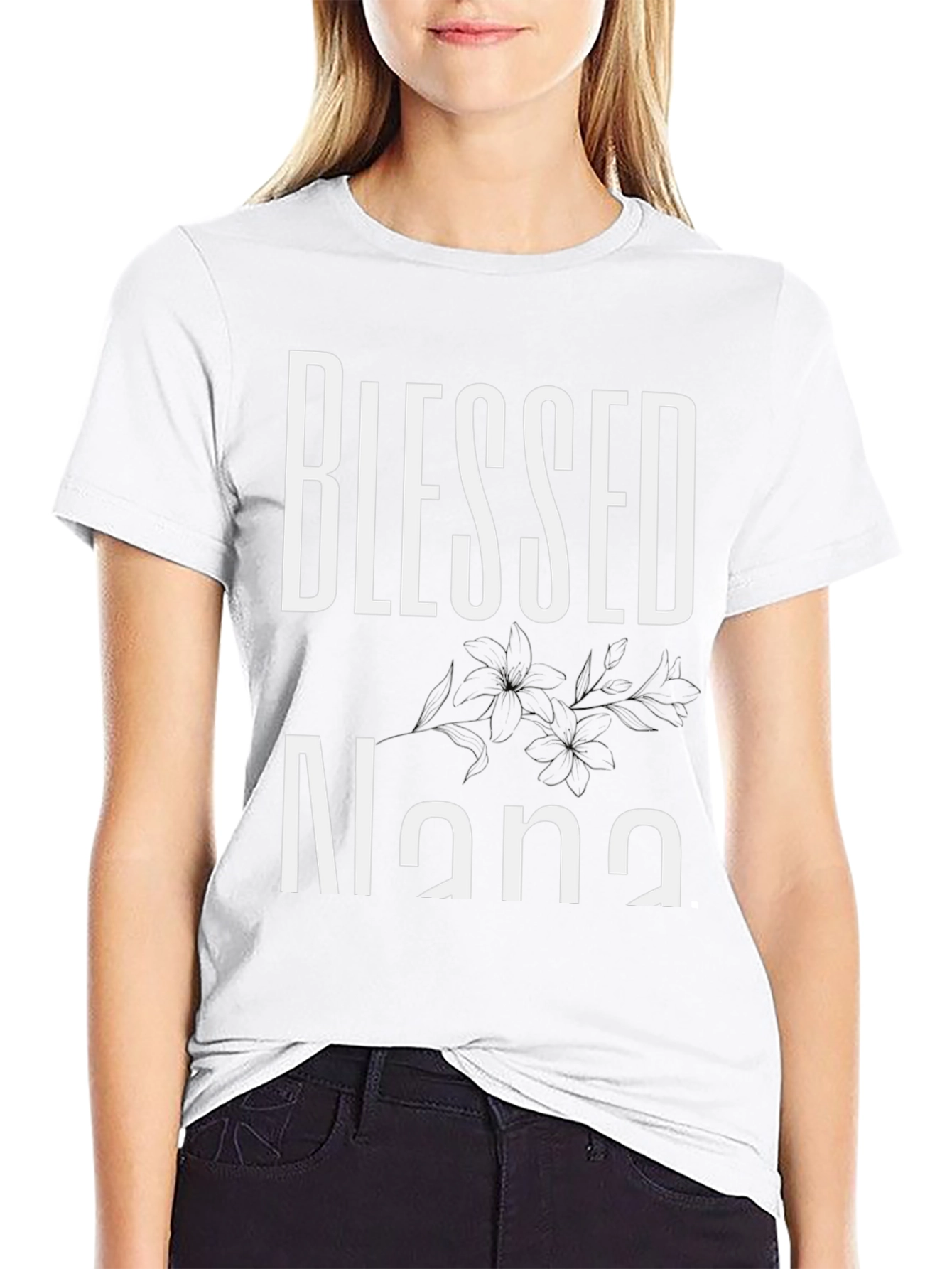 Blessed Nana Black T-Shirt