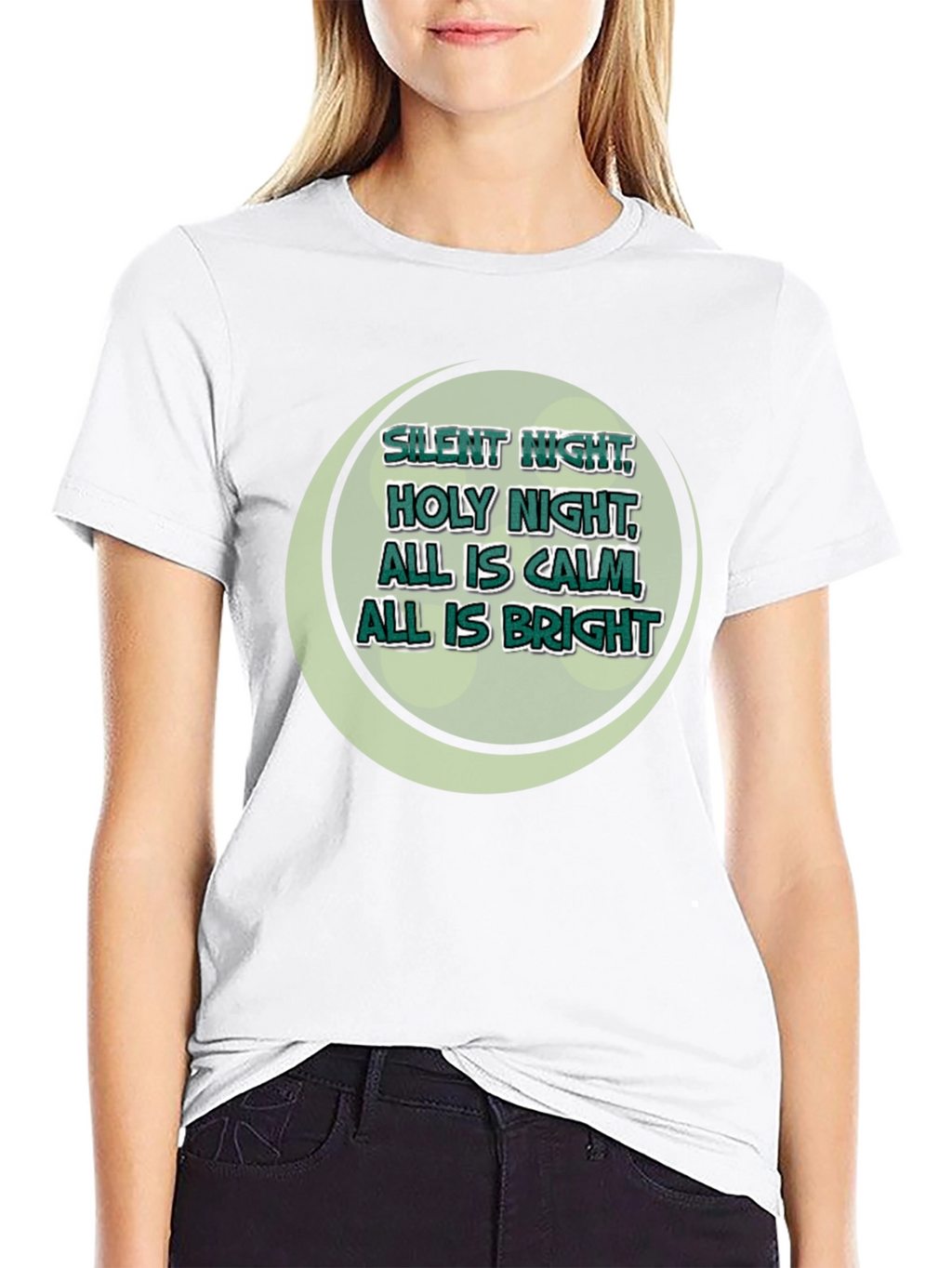 Silent Night Holiday Graphic Tee