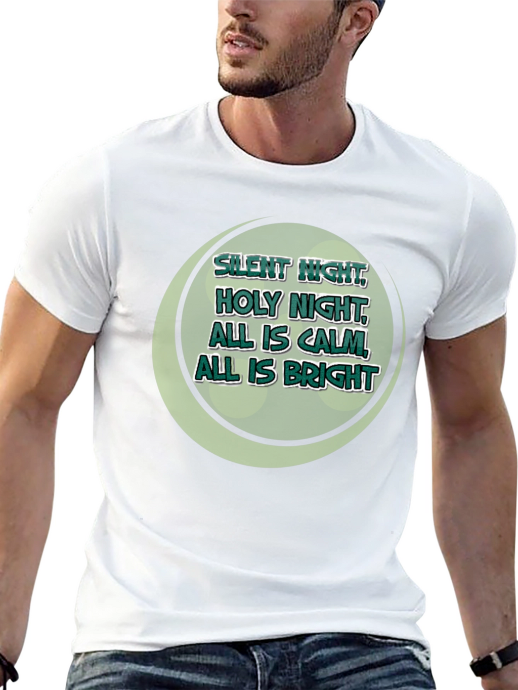 Silent Night Holiday Graphic Tee