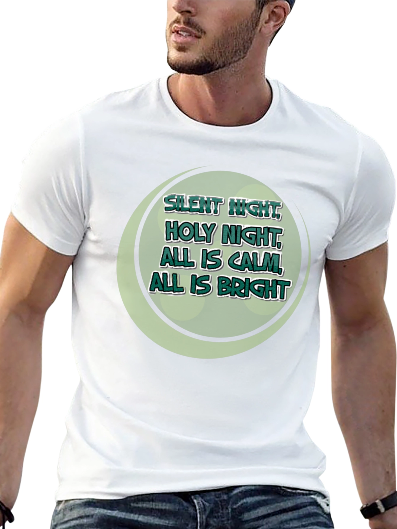 Silent Night Holiday Graphic Tee