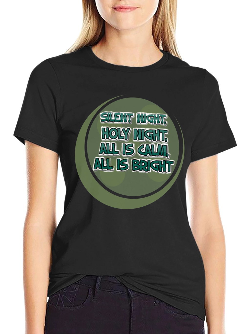 Silent Night Holiday Graphic Tee