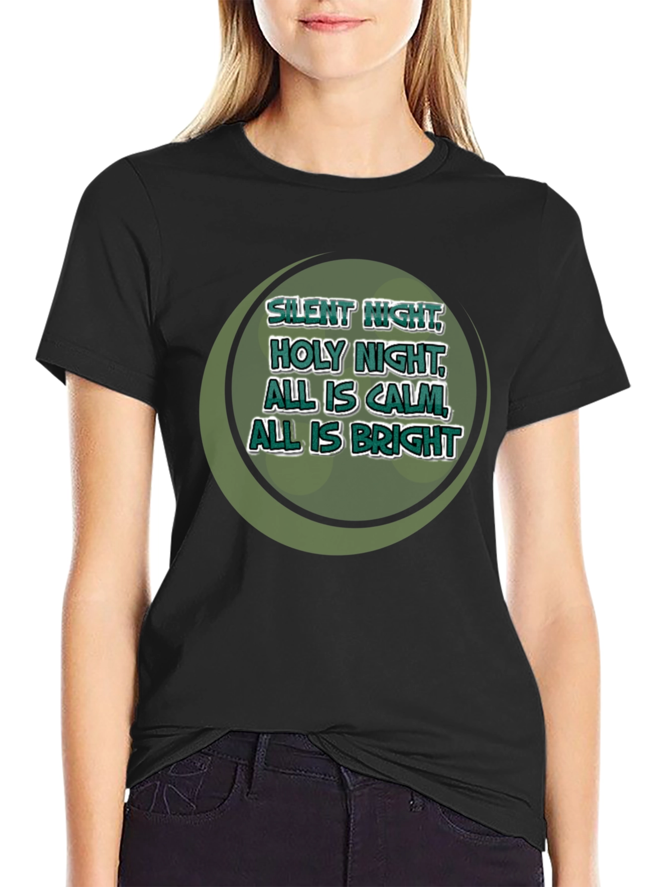 Silent Night Holiday Graphic Tee