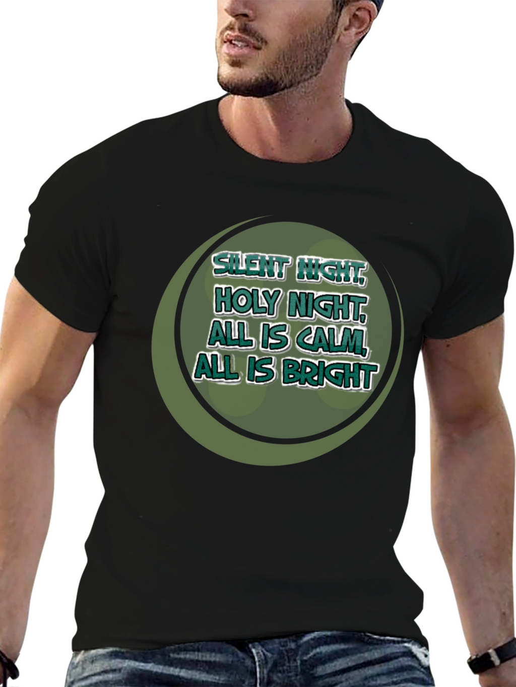 Silent Night Holiday Graphic Tee