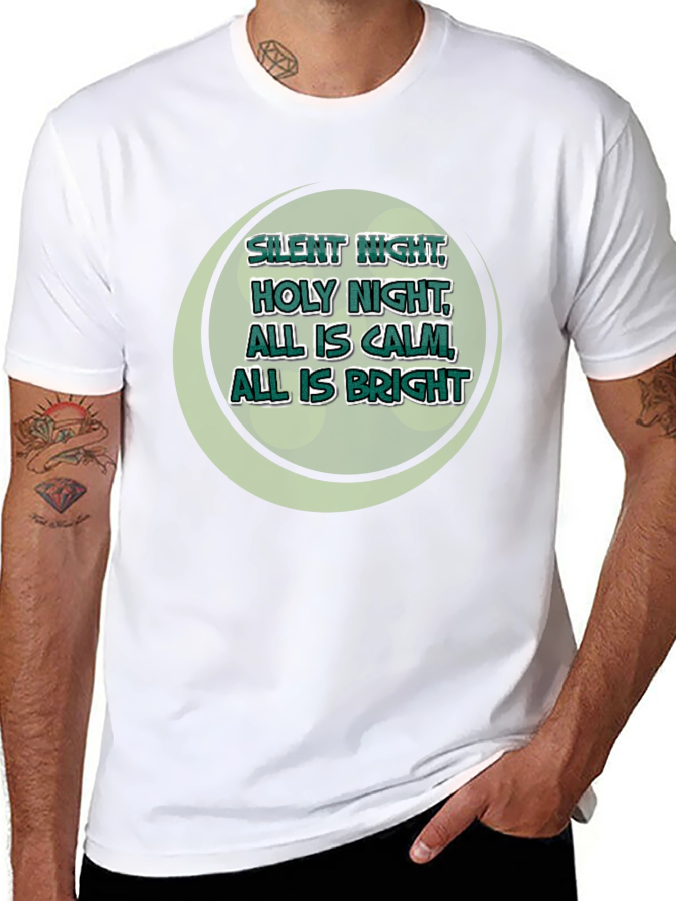 Silent Night Holiday Graphic Tee