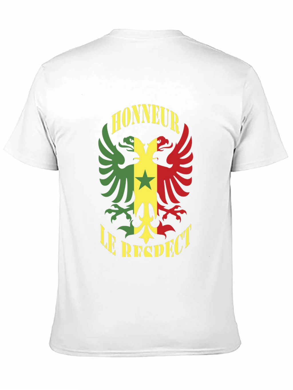 Honour Respect T-Shirt Senegal Flag Graphic Tee