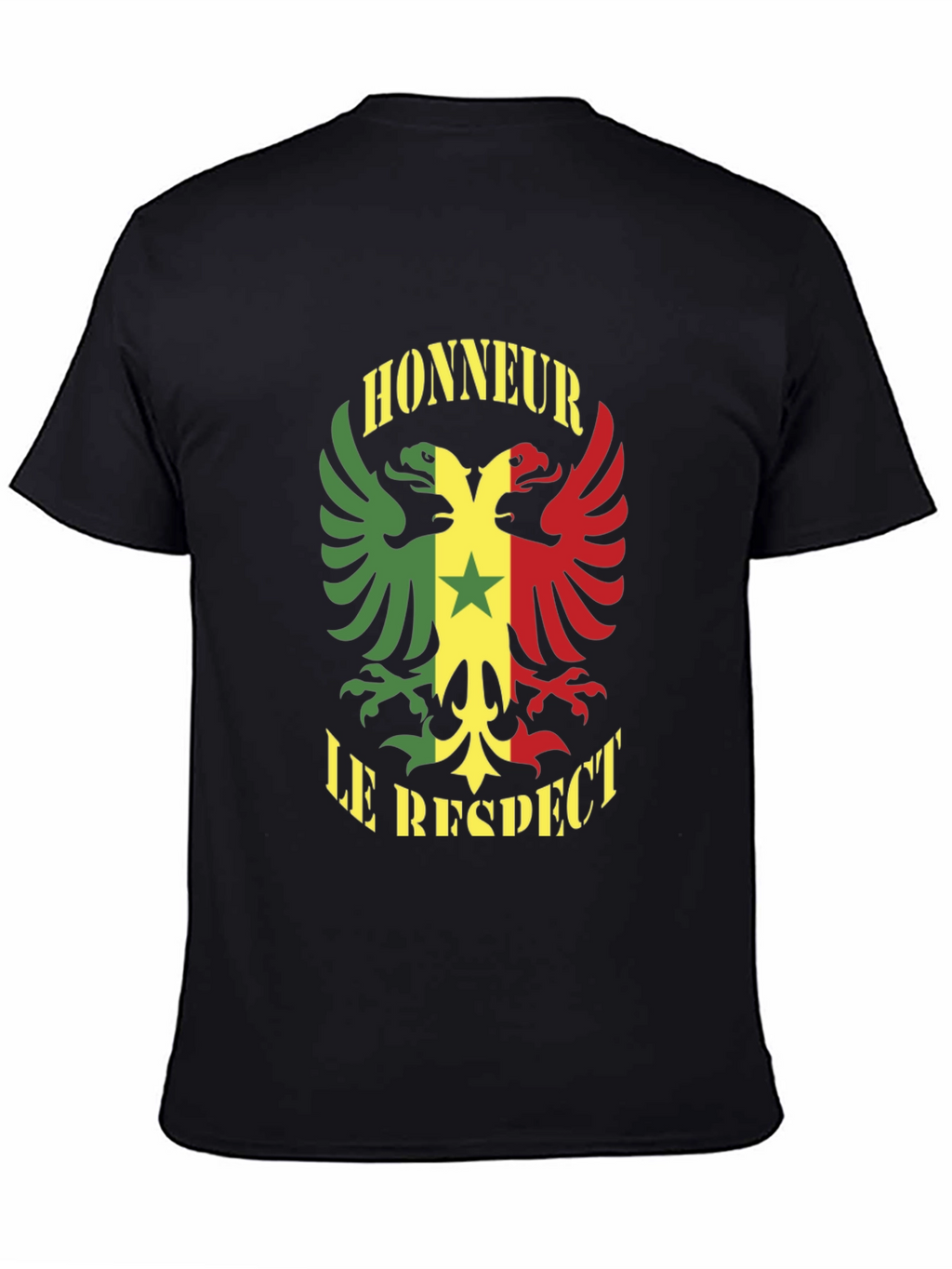 Honour Respect T-Shirt Senegal Flag Graphic Tee