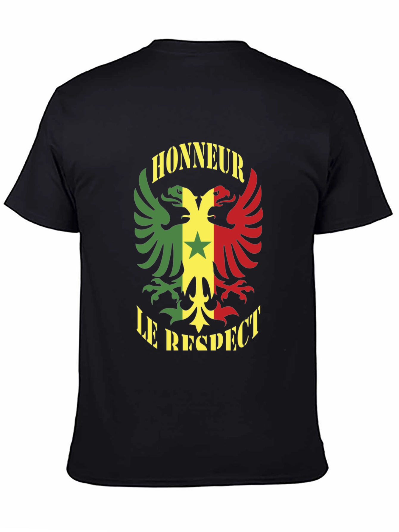 Honour Respect T-Shirt Senegal Flag Graphic Tee
