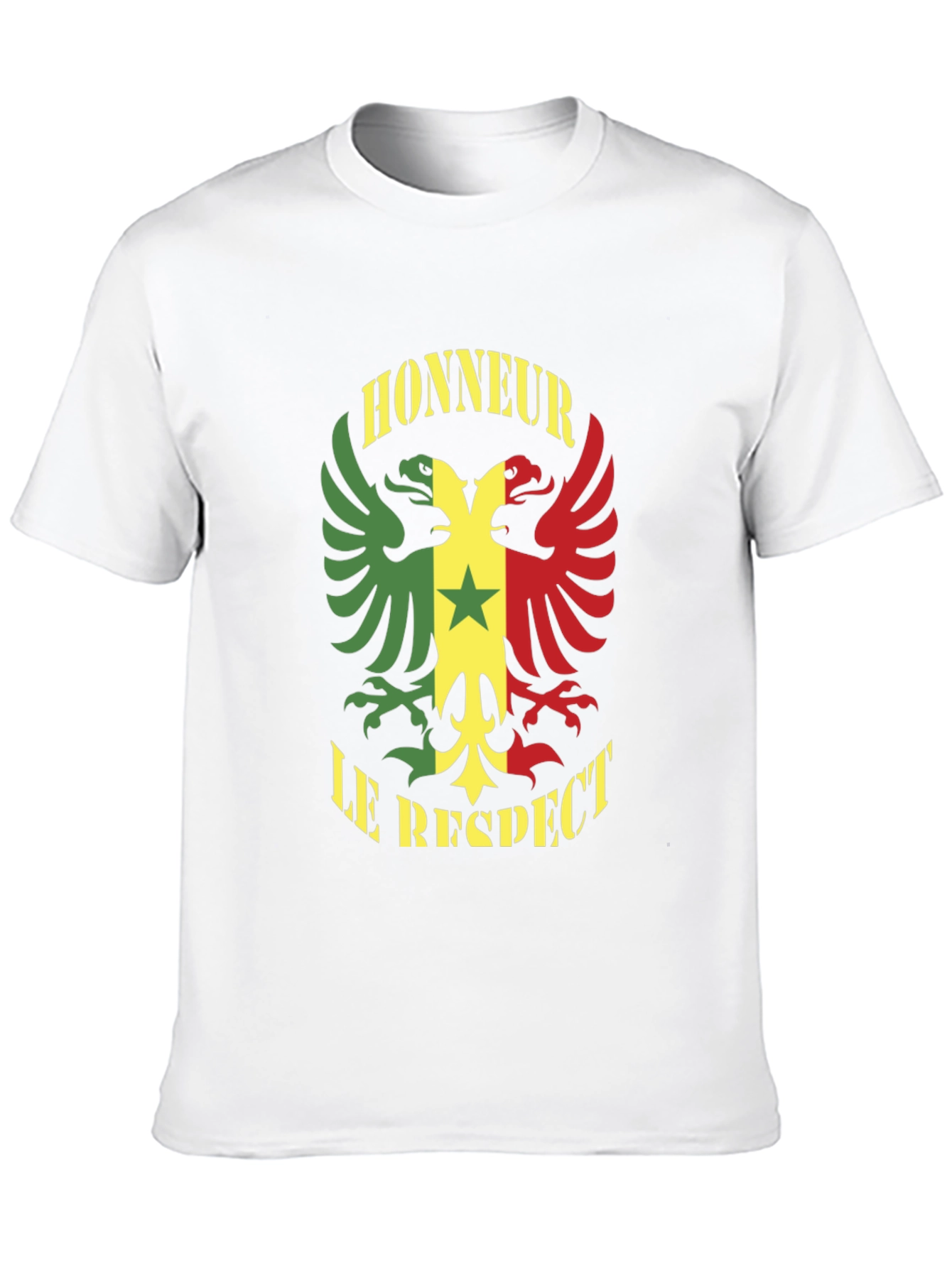 Honour Respect T-Shirt Senegal Flag Graphic Tee