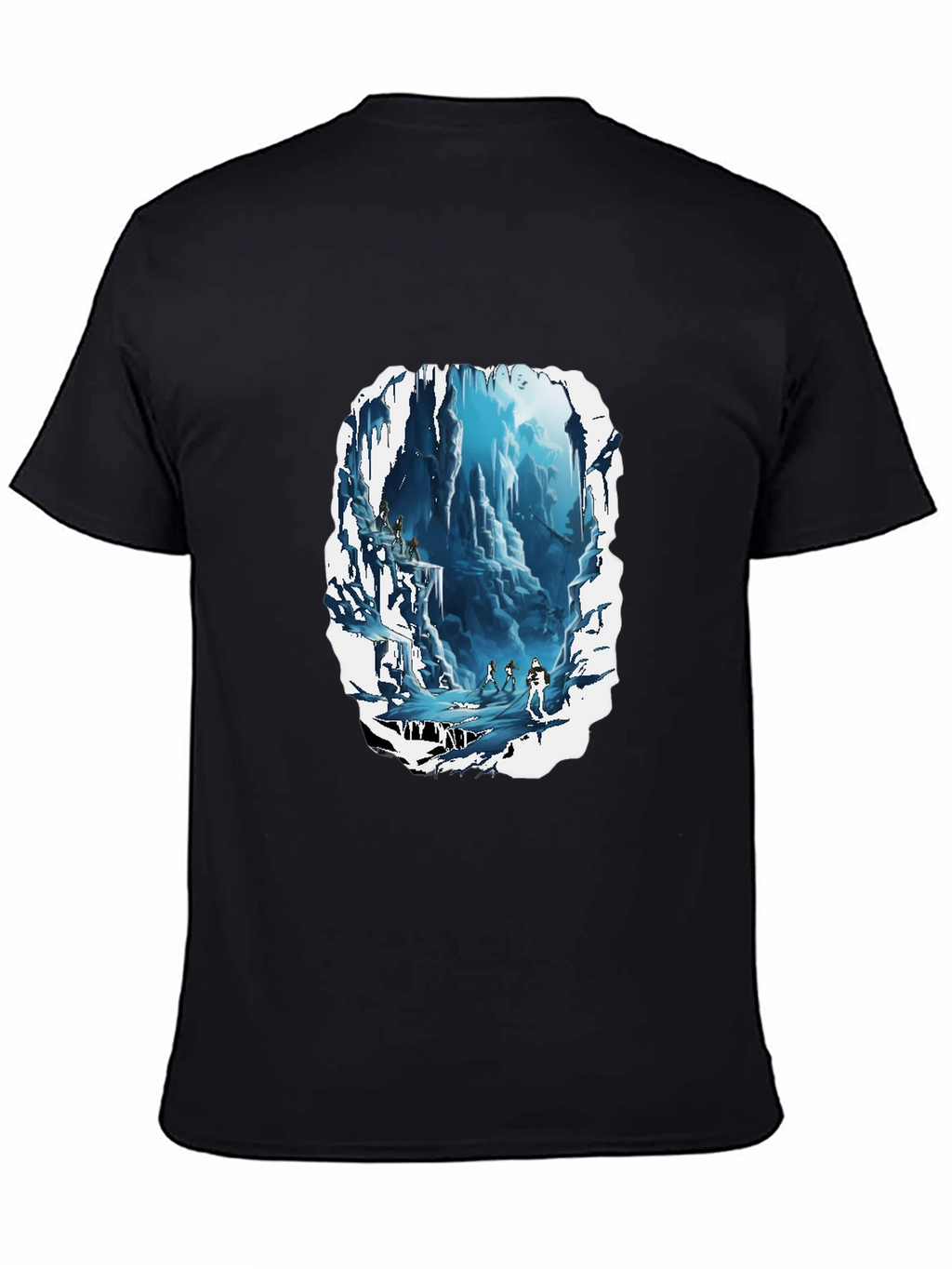 Icy Cave Adventure T-Shirt - Bold Graphic Tee