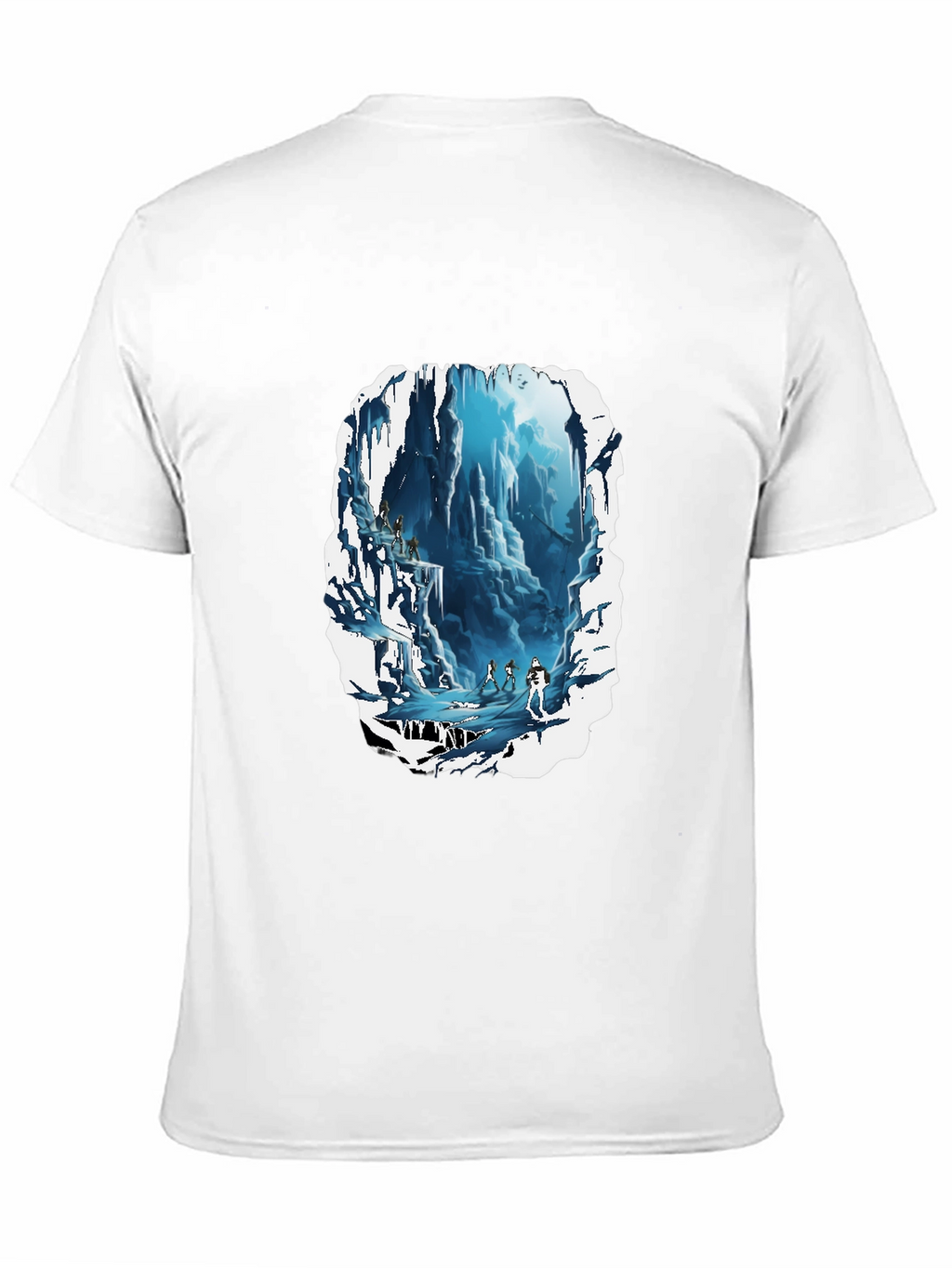 Icy Cave Adventure T-Shirt - Bold Graphic Tee