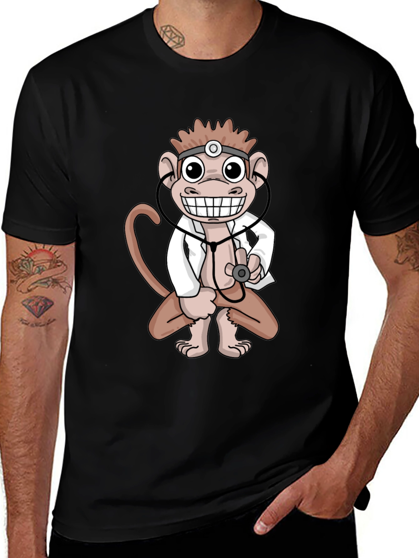 Monkey Doctor T-Shirt - Unique Novelty Tee