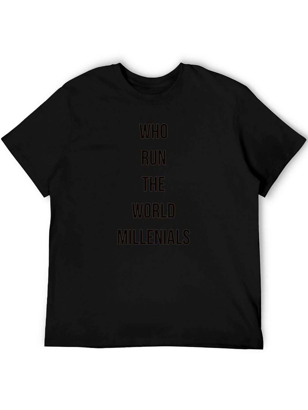 Millennials Rule Black Graphic T-Shirt