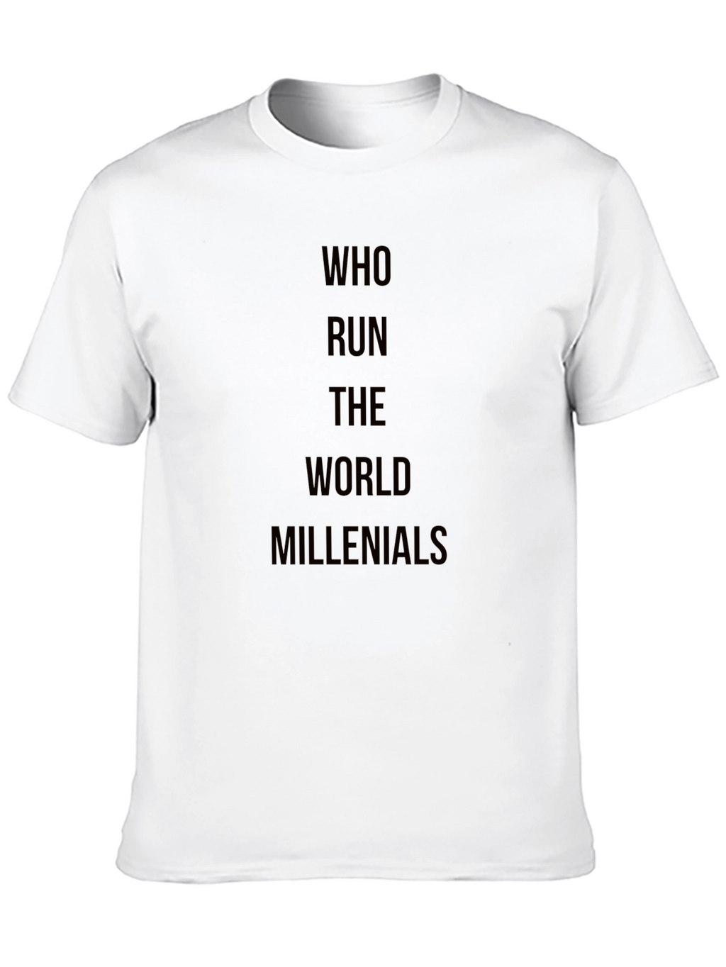 Millennials Rule Black Graphic T-Shirt