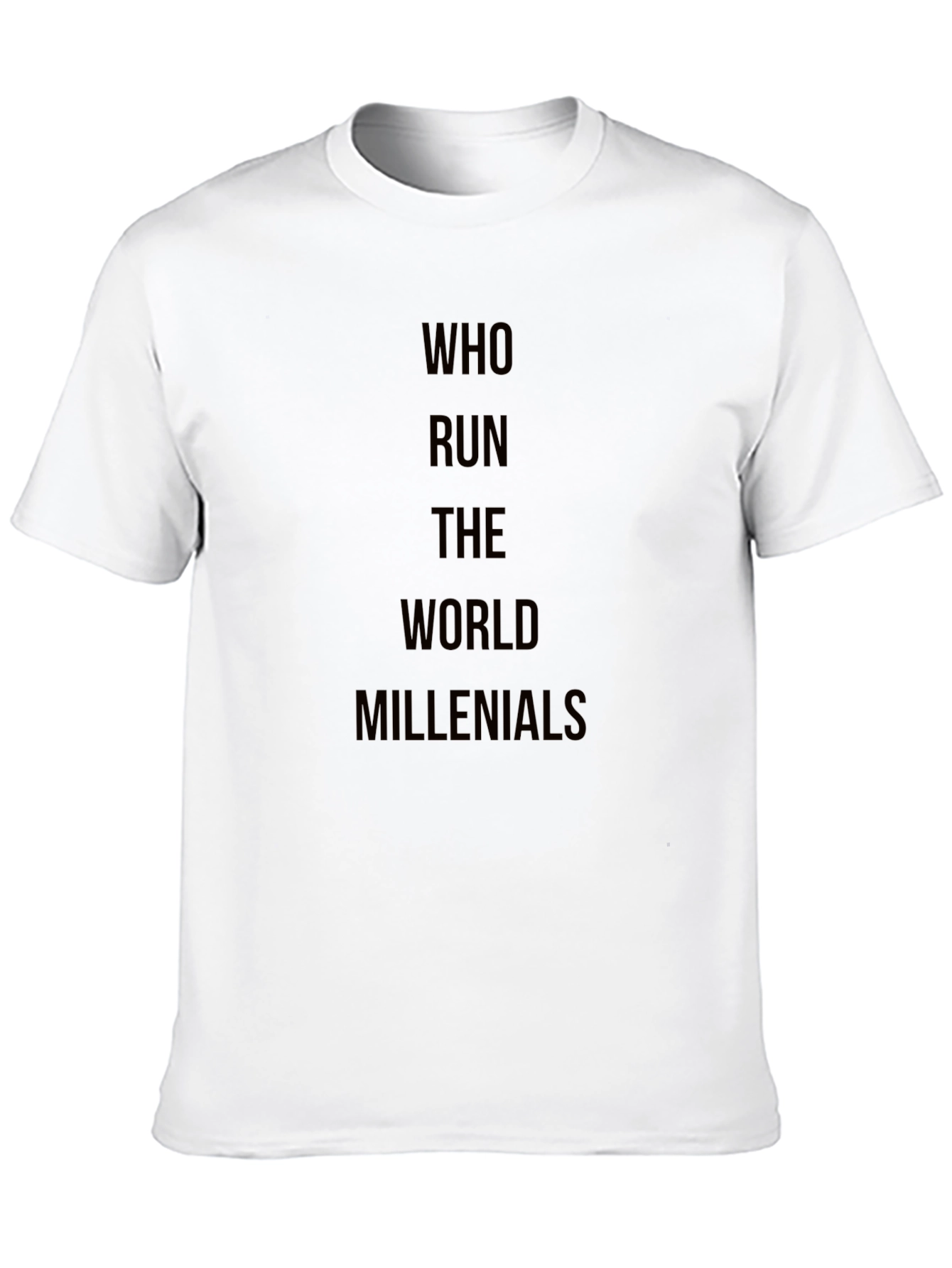 Millennials Rule Black Graphic T-Shirt