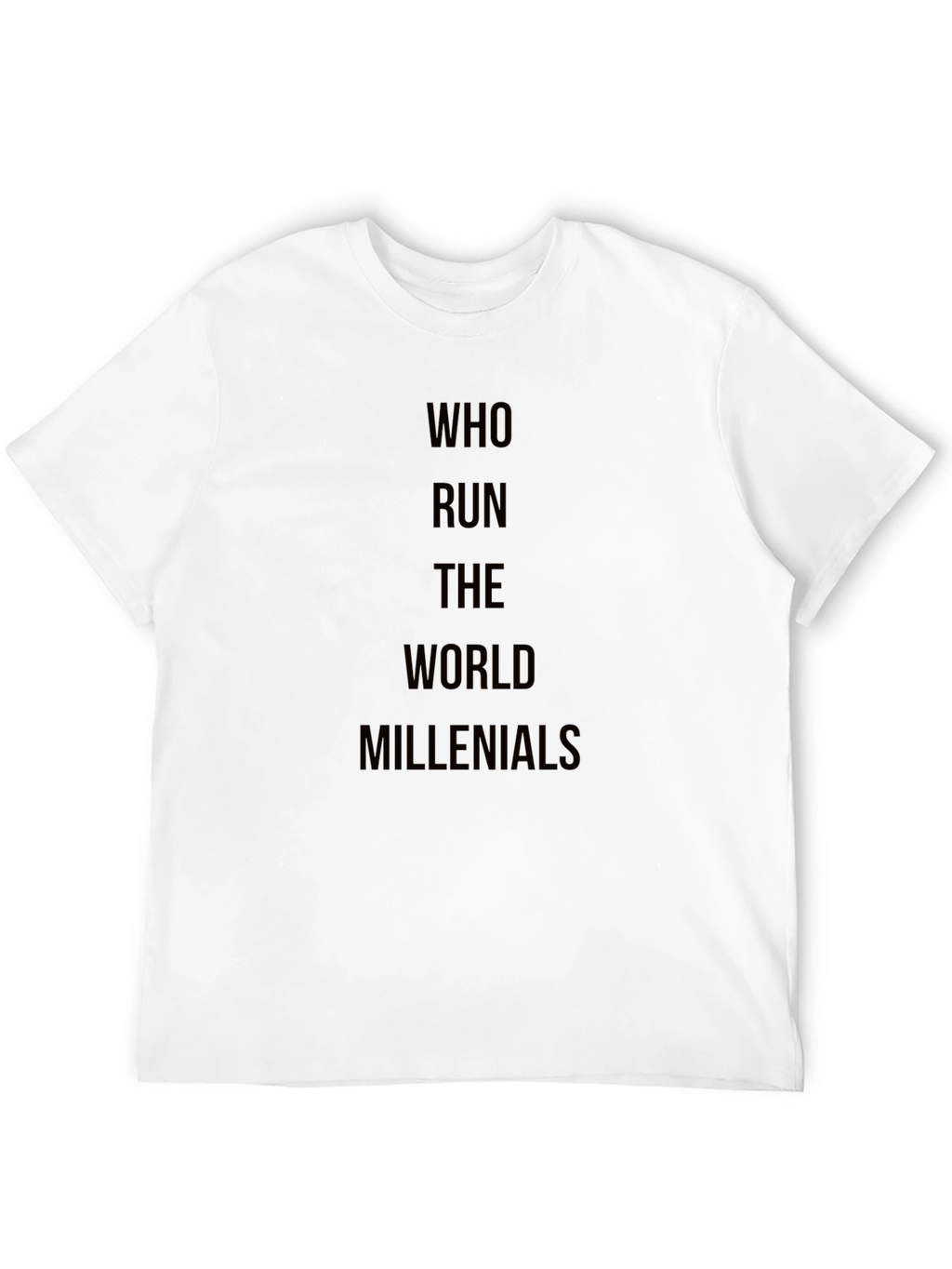 Millennials Rule Black Graphic T-Shirt