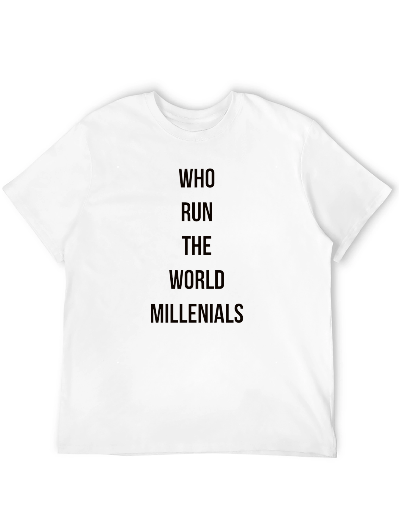 Millennials Rule Black Graphic T-Shirt